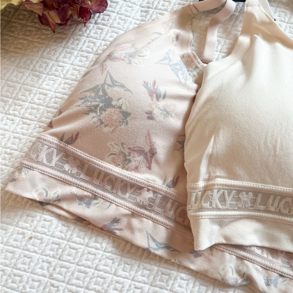 NWT Lucky Brand 2-Pack Logo Seamless Wire-free Bralettes Size XL - Picture 5 of 13